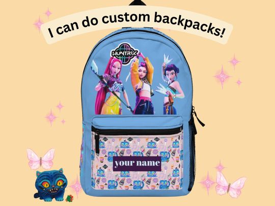 Discover Custom K-Pop Girl Group Backpack Personalized School Bag
