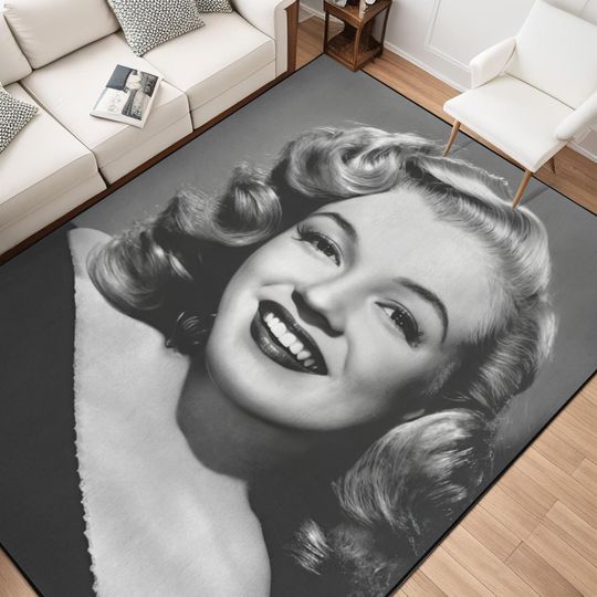 Discover Marilyn Monroe Rug - 1950s Actor-Inspired Bedroom and Living Room Rug