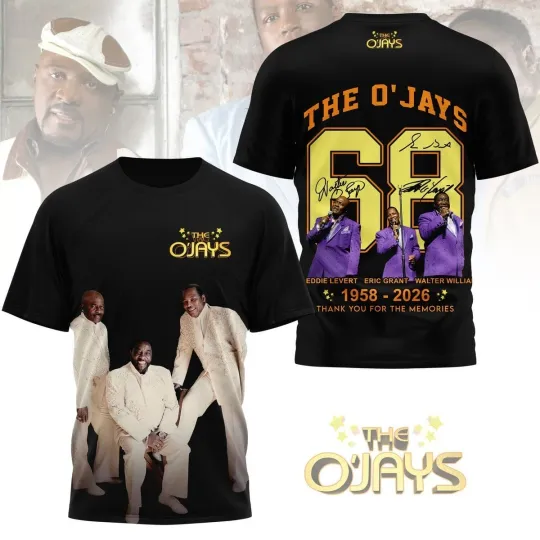 Discover The O’Jay 1958 – 2026 Thank You 3D T-Shirt S-5XL