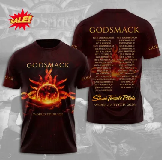 Discover Godsmack 2026 3D Shirt S-5XL , hot