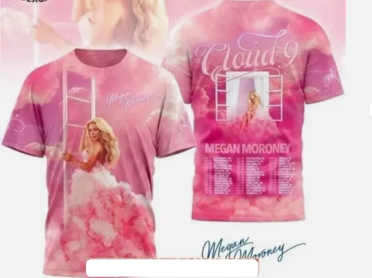 Discover Megan Moroney The Cloud 9 Tour 2026 T-Shirt 3D