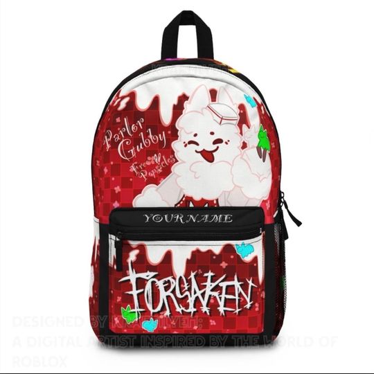 Parlor Gubby Backpack | Popsicle Lover Gift, School Bag, Customizable | Roblox, Forsaken