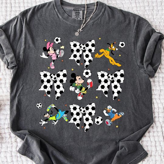 Discover Disney Soccer Shirt, Mickey and Friends Football Tee, Cute Soccer Bows Shirt, 2026 Soccer Cup Disney Shirt Gift