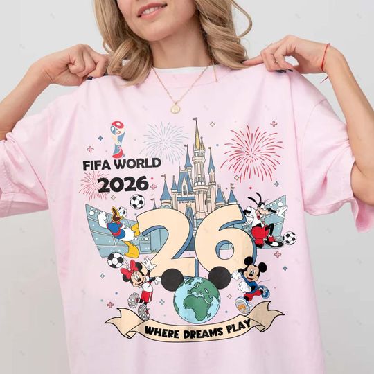Discover World Cup 2026 Disney Soccer Shirt, Mickey USA Soccer TShirt, Disneyland Family 2026 Matching Tee