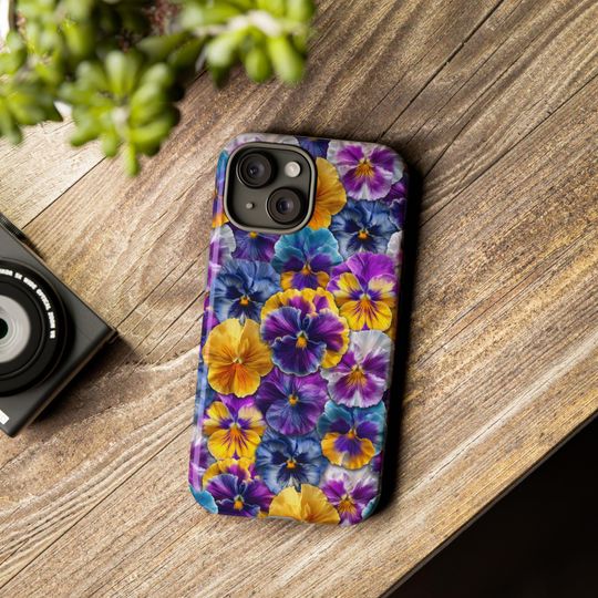 Discover Vibrant Pansy Flowers iPhone Case
