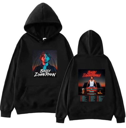 Discover Bailey Zimmerman Tour 2026 Shirt, Bailey Zimmerman Different Night Same Rodeo Shirt, Bailey Zimmerman Fan Gift, Bailey Zimmerman Merch