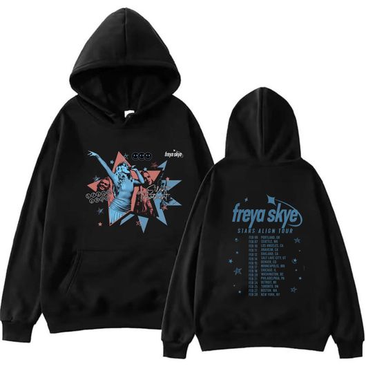 Discover Retro Freya Skye Silent Treatment Shirt, Stars Align Tour 2026 Hoodie