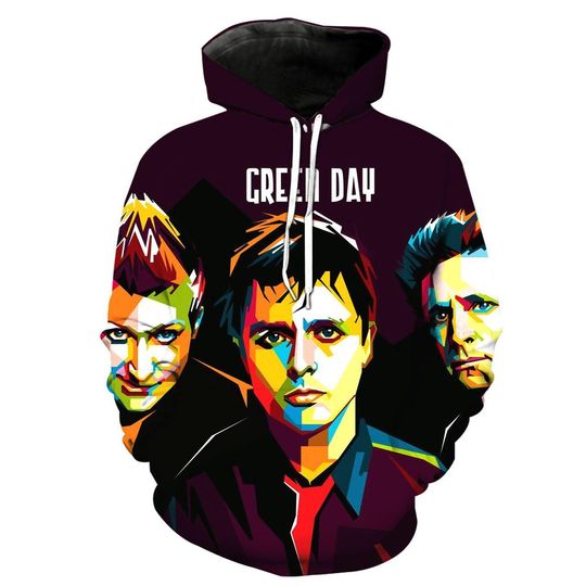 Green Day Band 3D Printed Hoodie