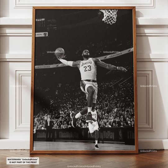 Discover LeBron James Poster, James Cavaliers, NBA Basketball Print, Basketball Legend Decor, Sports Artwork, LeBron Wall Art, LeBron James