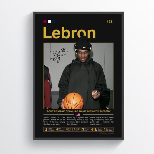 Discover LeBron James Poster, James Cavaliers, Cavaliers NBA Print, Basketball Legend Decor, Sports Artwork, LeBron Cavaliers Wall Art, Lakers
