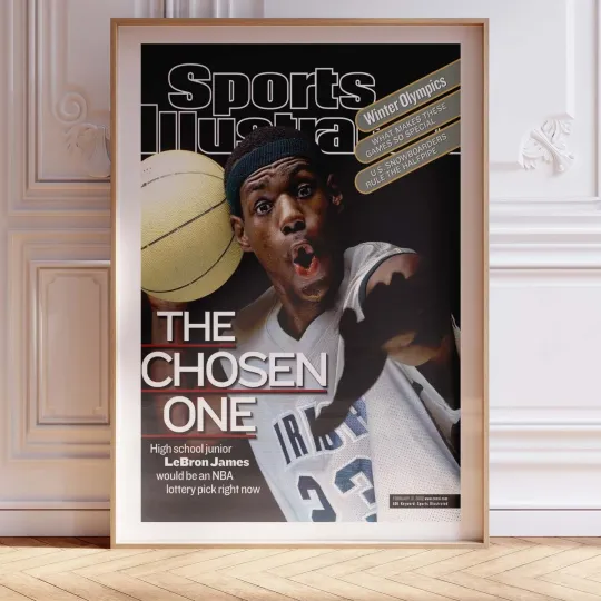 Discover LeBron James Sports Illustrated "The Chosen One" Cover Poster