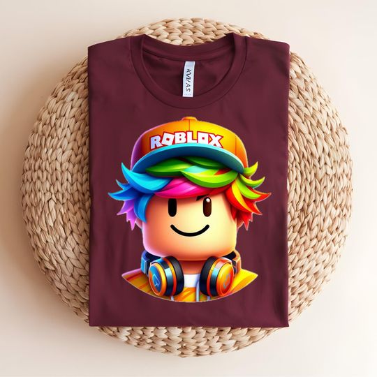 Roblox Noob Shirt, Gamer Birthday Gift, Kids Video Game Tee, Funny Roblox Avatar Top