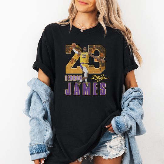 Discover Lebron 23 Basketball Shirt, Gift Fans Graphic Tee, Vintage Style Player Aesthetic Gift Unisex T-Shirt