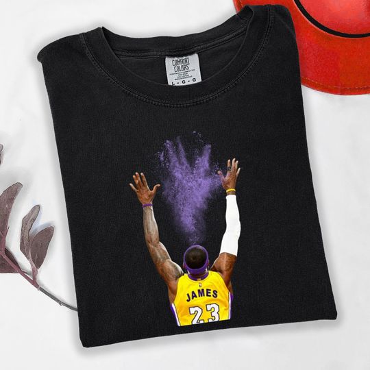 Discover Lebron Basketball Tshirt, Legend LeBron's Iconic Chalk Toss Tee