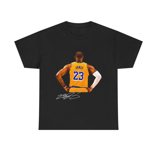 Discover LeBron James LA T-Shirt, Autograph Edition, Basketball Fan Tee