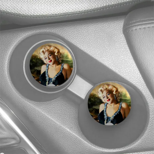 Discover Marilyn Monroe Portrait Sandstone Car Coaster