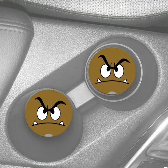 Discover GOOMBA FACE Mario Nintendo Custom Car Coaster