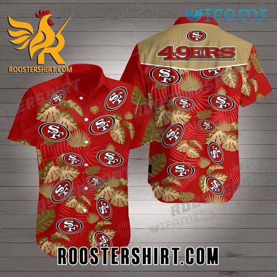 Tropical Leaves San Francisco 49ers Hawaiian Shirt