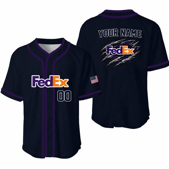 Personalized FedEx Baseball Jersey - Limited Edition