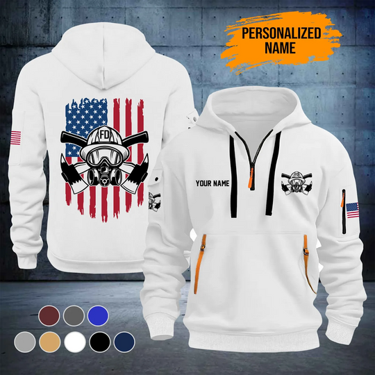 Customized Name And Department Firefighter All Over Printed Clothes