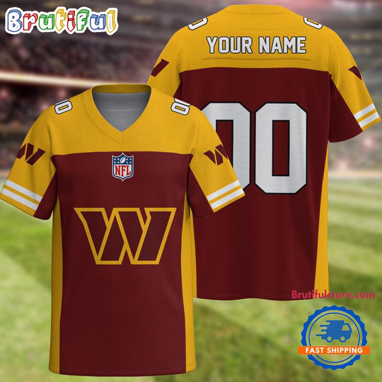 Discover football Washington Commanders Team New Season Personalized Football Jersey