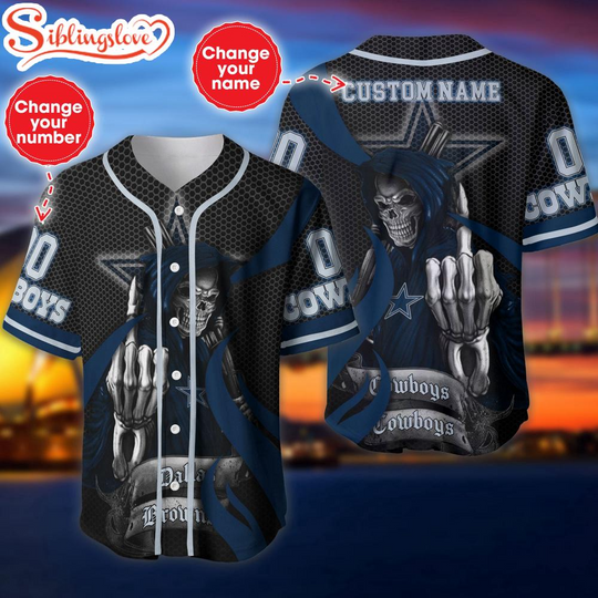 Custom Name And Number Dallas Cowboys football Football Team Baseball Jersey For Fans
