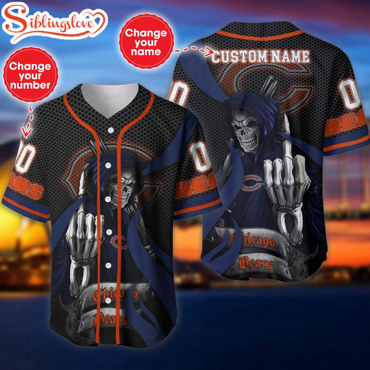 Custom Name And Number Chicago Bears football Football Team Baseball Jersey For Fans