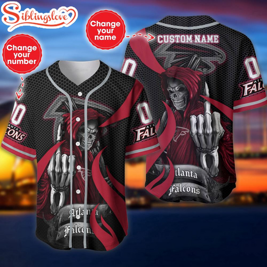 Discover Custom Name And Number Atlanta Falcons football Football Team Baseball Jersey For Fans