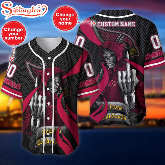 Discover Custom Name And Number Arizonna Cardinals football Football Team Baseball Jersey For Fans