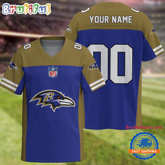 Discover football Baltimore Ravens Team New Season Personalized Football Jersey