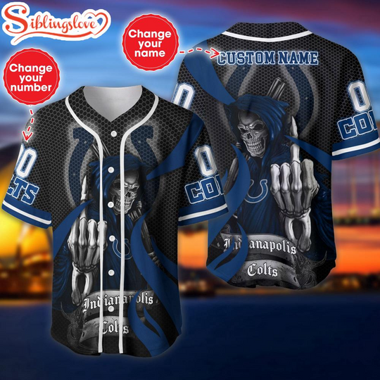 Discover Custom Name And Number Indianapolis Colts football Football Team Baseball Jersey For Fans