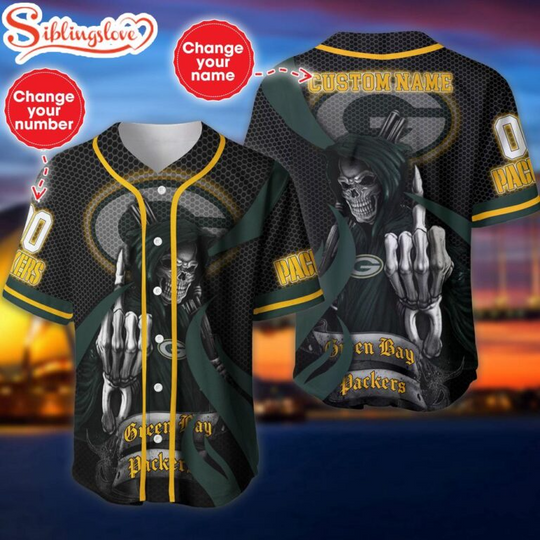 Custom Name And Number Green Bay Packers football Football Team Baseball Jersey For Fans