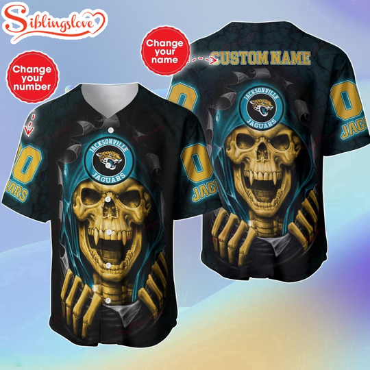 Custom Name And Number football Jacksonville Jaguars Halloween Baseball Jersey Shirt Gift For Fans