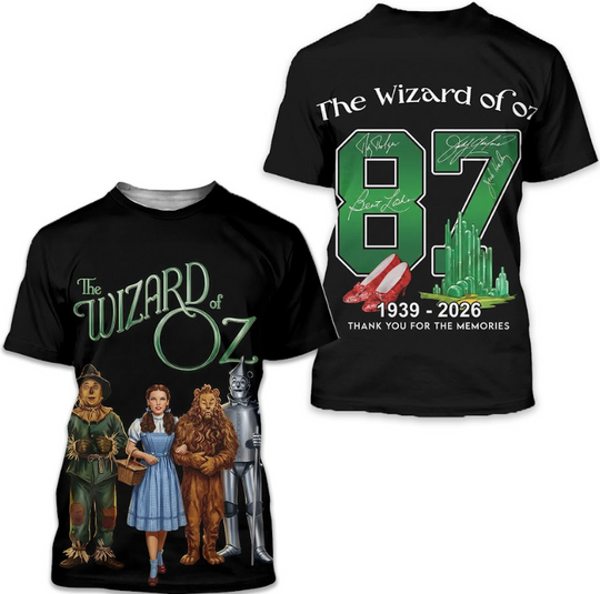 The Wizard Of Oz 87th Anniversary T-Shirt 1939-2026