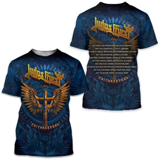 Judas Priest Faithkeepers European Tour 2026 3D Unisex T-Shirt