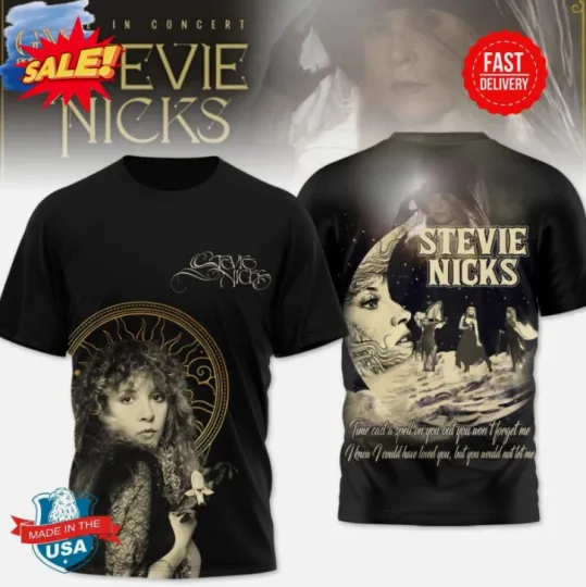 Stevie Nicks Live In Concert Limited Edition 3D T-Shirt All Over Print