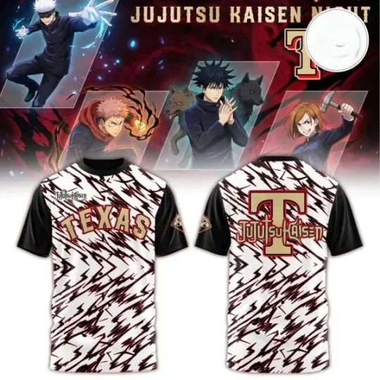 Texas Rangers Jujutsu Satoru Special Edition T-Shirt 3D