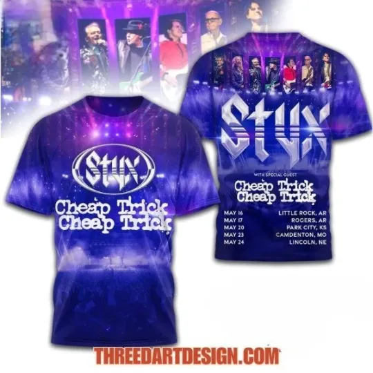 Discover Styxs Cheap Trick T-Shirt 3D