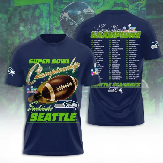 Discover Seahawks 3D Apparel Tshirt