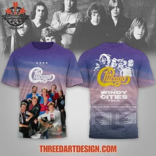 Discover Chicago The Windy Cities Tour T-Shirt 3D