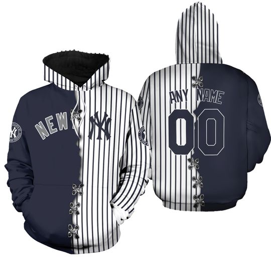 New York Baseball Team Yankeess 3D Hoodie