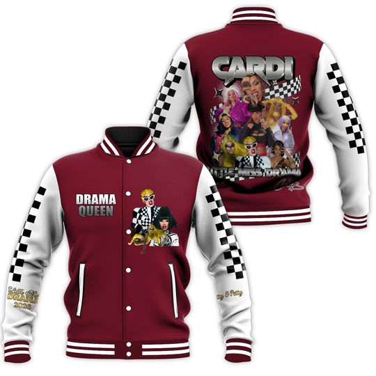 Cardi B Inspired Varsity Jacket | Women's Streetwear, 2026