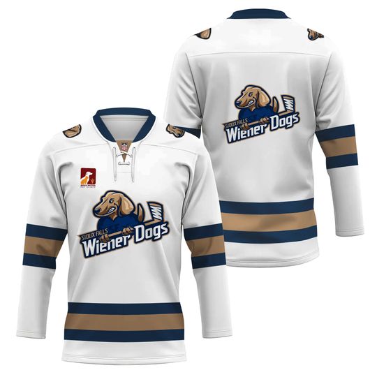 Sioux Falls Stampede Sioux Falls Wiener Dogs Lace Hockey Shirt Gift