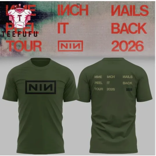 Discover Nine Inch Nails Peel It Back Tour 2026 Limited Edition T Shirt