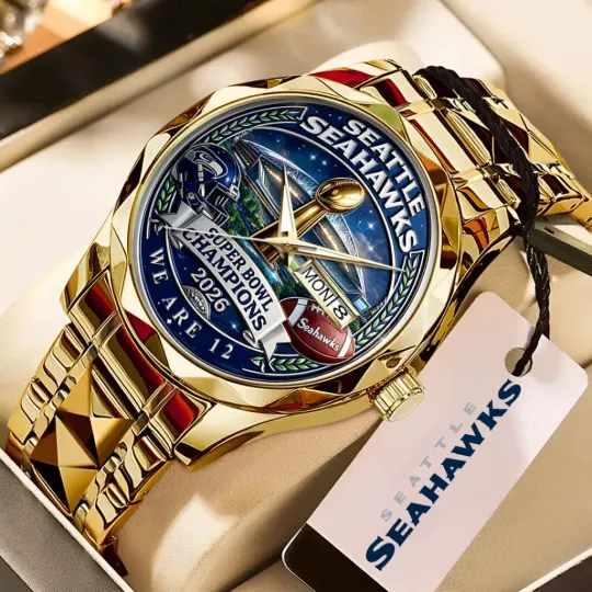 Discover Seahawks 2025  Champions Alloy Quartz Watch