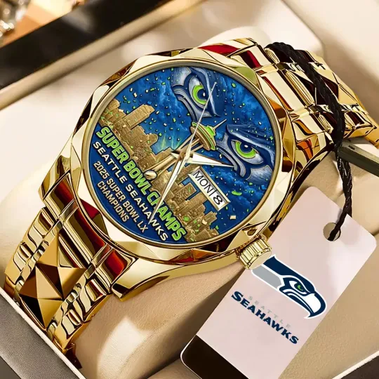 Discover Seahawks 2025 Champions Alloy Quartz Watch
