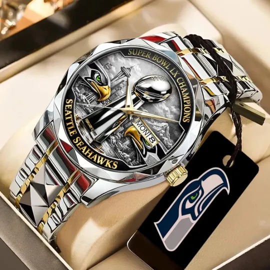 Discover Seahawks 2025  Champions Alloy Quartz Watch