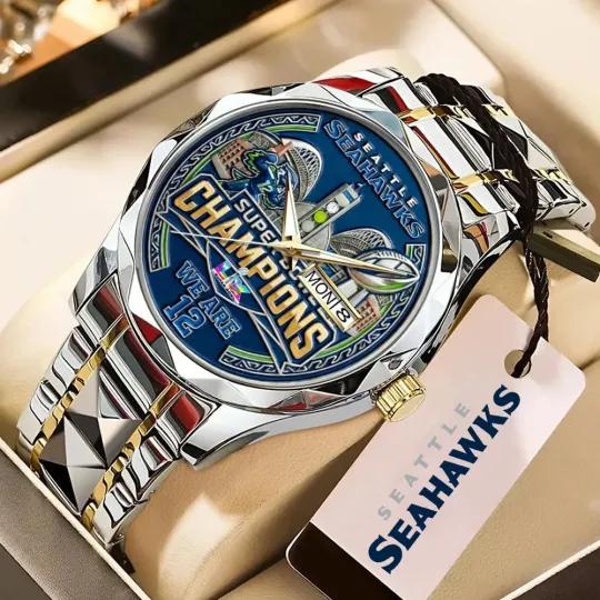 Discover Seahawks  Champions Alloy Quartz Watch