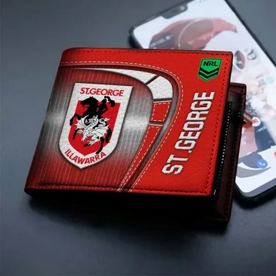 Discover St George Illawarra Dragons Leather Wallet