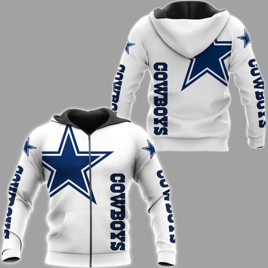 Dallas cowboys Zip Hoodie Jogger Set